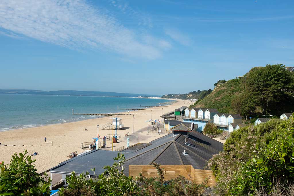 View of Alum Chine Beach Bournemouth