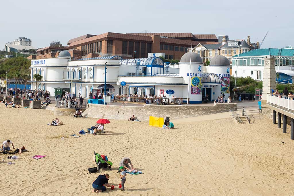 Bournemouth Oceanarium is located right next to Bournemouth Pier