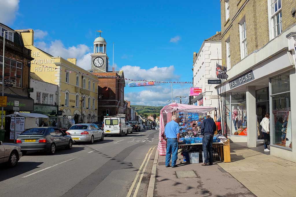 Bridport East Street on market day