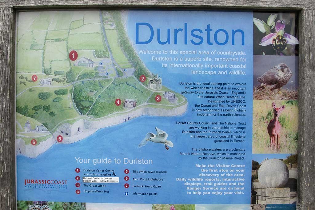 Map of Durlston Country Park