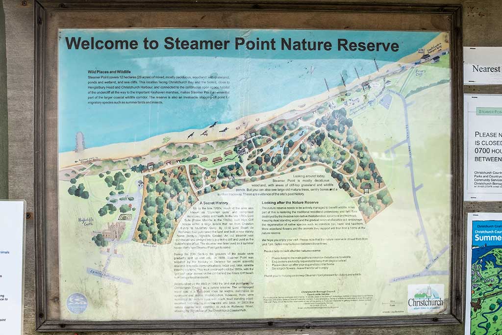 Friar's Cliff Beach / Steamer Point Visitor Info Dorset Guide