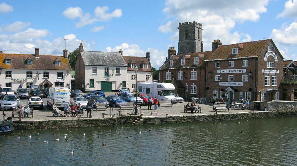 Wareham Quay overlooks the River Frome.