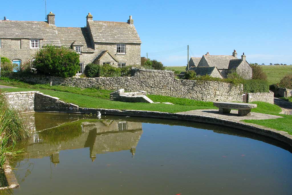 The village green and duck pond at Worth Matravers