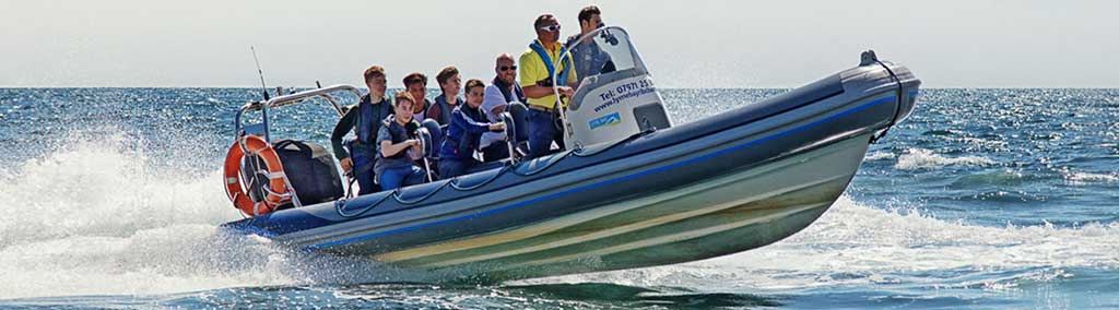 Photo of Lyme Regis RIB Charter boat with passengers
