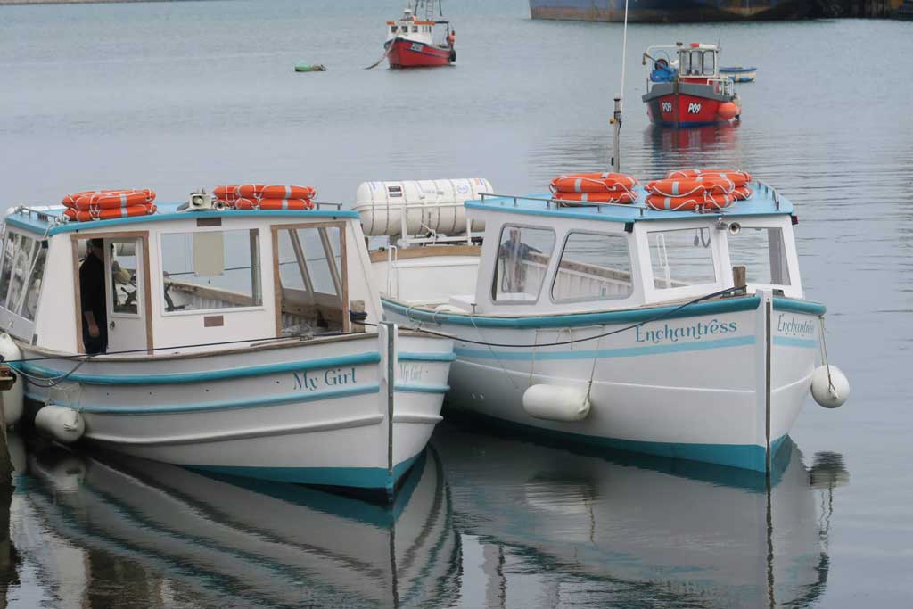 Weymouth Coastline Cruises operate 2 vintage naval boats.