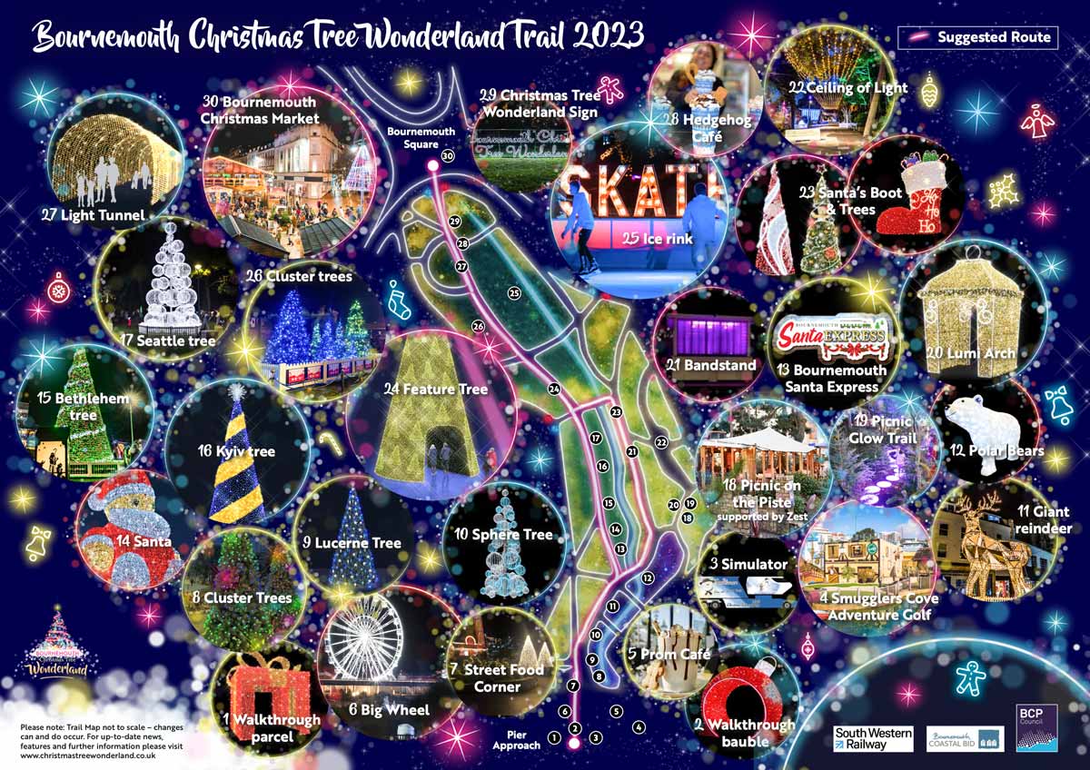 Bournemouth Christmas Tree Wonderland Trail 2023