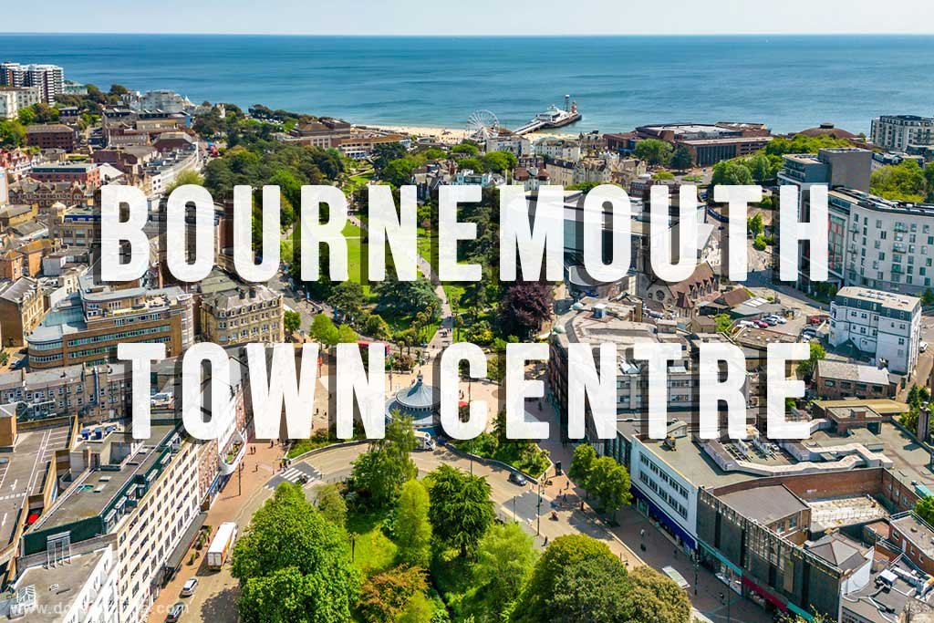 Aerial view of Bournemouth Town Centre