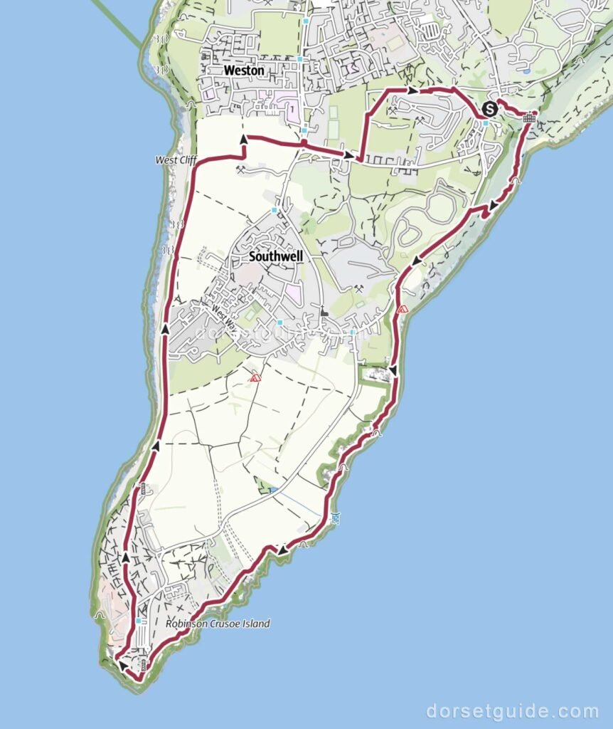 Best of Isle of Portland Walk Map