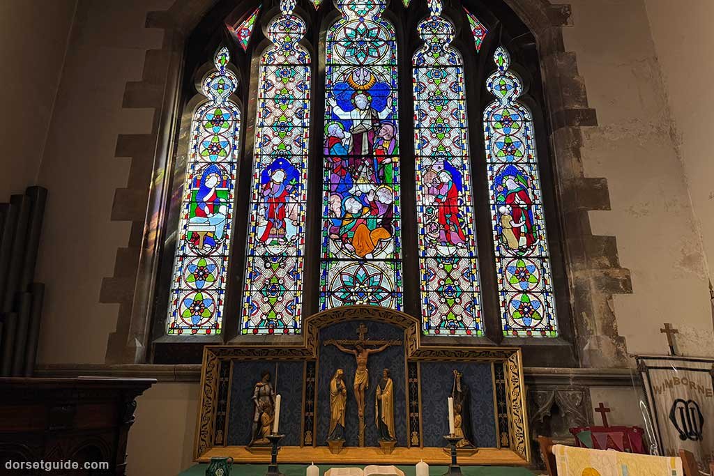 Stained Glass, Wimborne Minster Church, Dorset